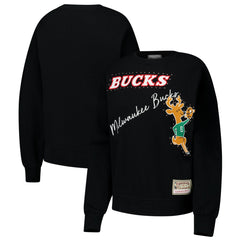 Milwaukee Bucks Women's Hardwood Classics Home Team Pullover Sweatshirt Online