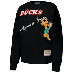 Milwaukee Bucks Women's Hardwood Classics Home Team Pullover Sweatshirt Online