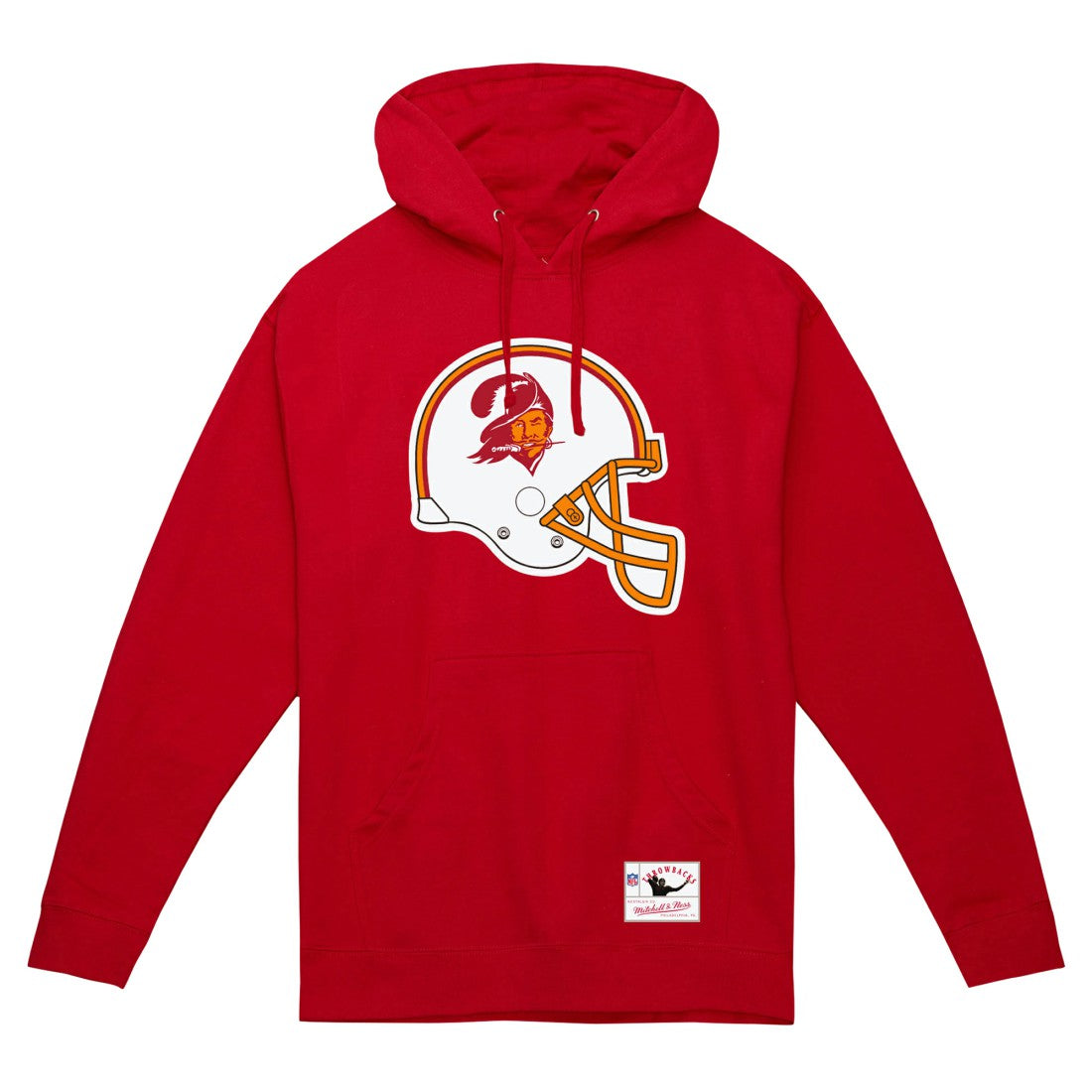 Tampa Bay Buccaneers Mitchell & Ness Helmet Logo Vintage Pullover Hoodie