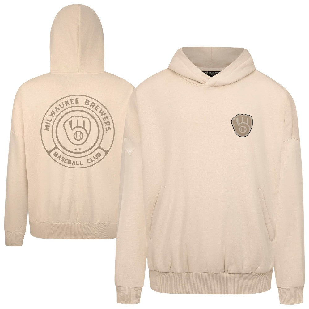 Milwaukee Brewers Levelwear Contact Oversized Pullover Hoodie | MLB Online