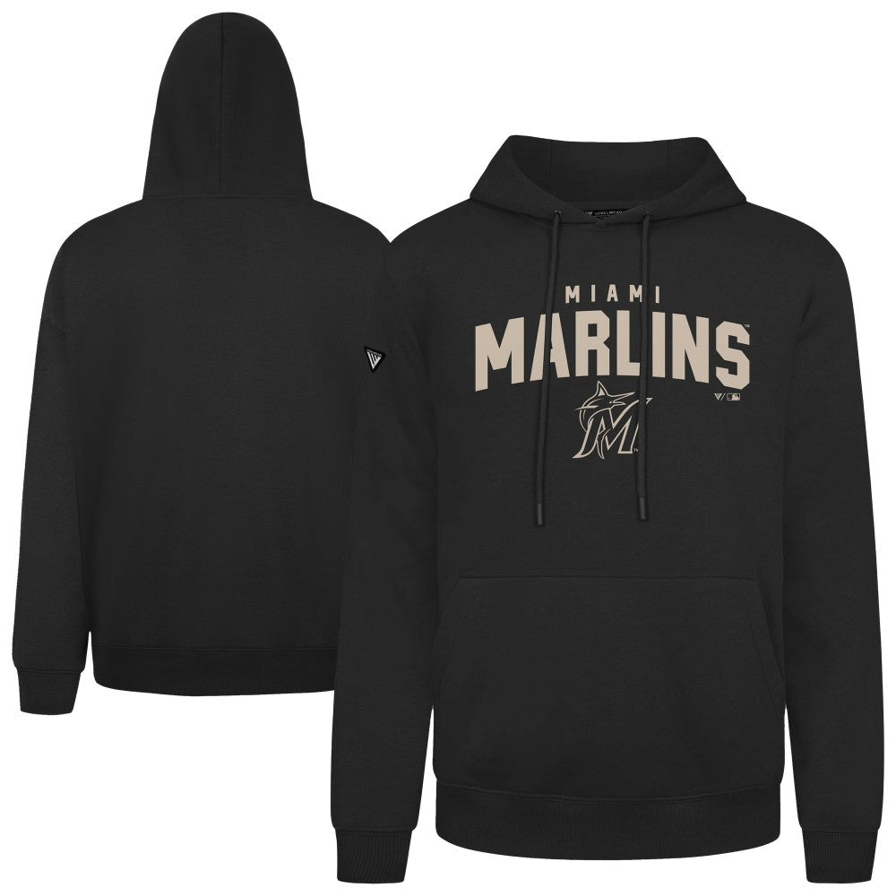 Miami Marlins Levelwear Podium Team Arch Pullover Hoodie | MLB New