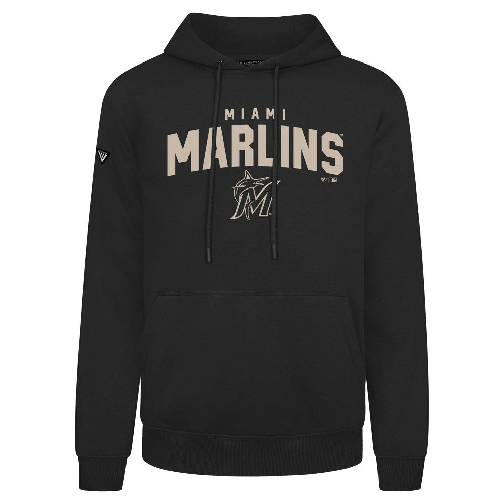 Miami Marlins Levelwear Podium Team Arch Pullover Hoodie | MLB New