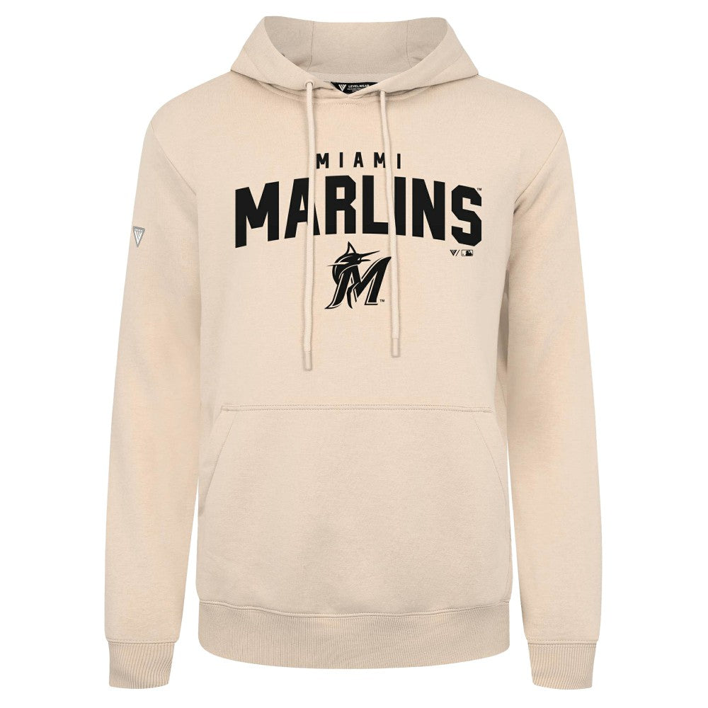 Miami Marlins Levelwear Podium Team Arch Pullover Hoodie | MLB Outlet