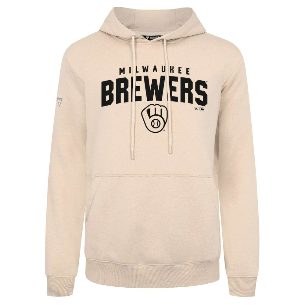Milwaukee Brewers Levelwear Podium Team Arch Pullover Hoodie | MLB Sale