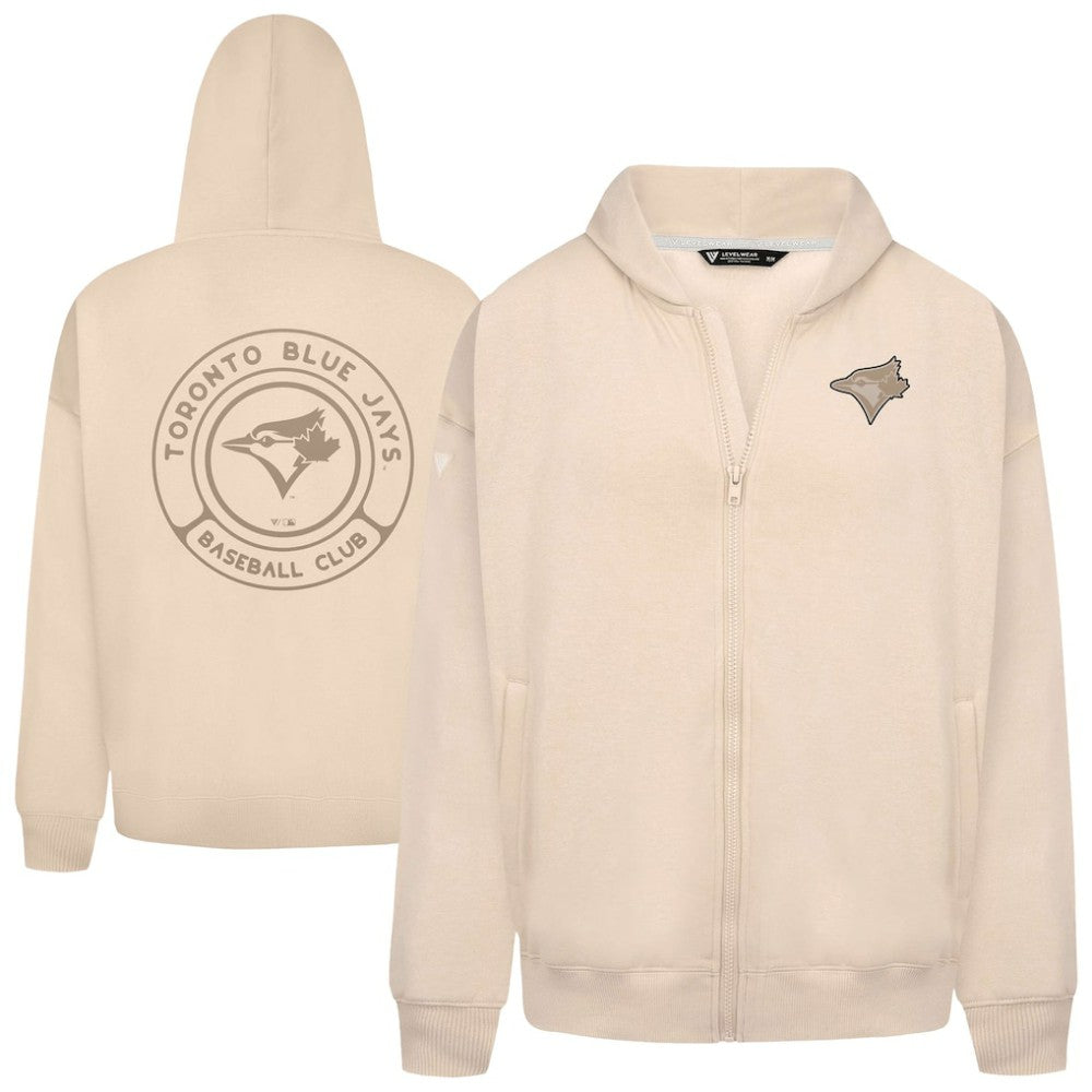 Toronto Blue Jays Levelwear Uphill Oversized Full-Zip Hoodie | MLB New