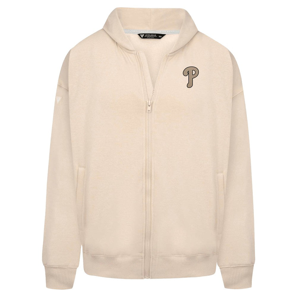 Philadelphia Phillies Levelwear Uphill Oversized Full-Zip Hoodie | MLB Near me