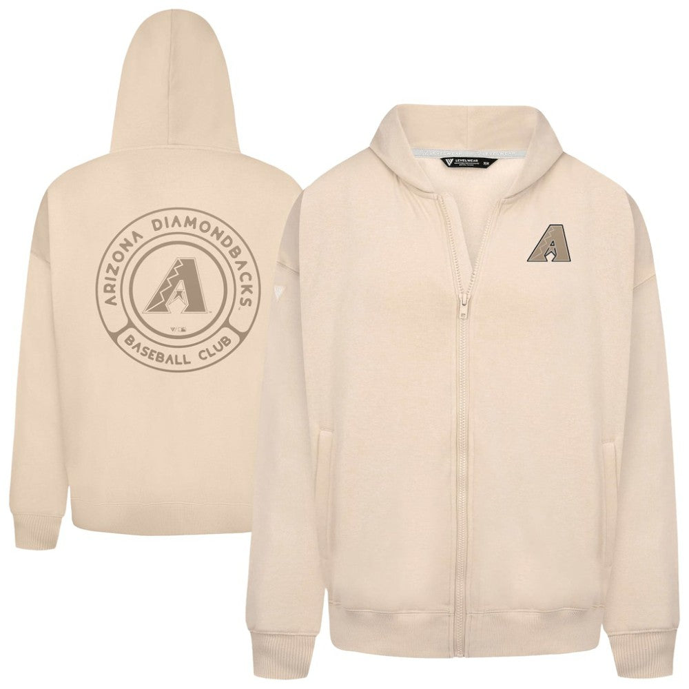 Arizona Diamondbacks Levelwear Uphill Oversized Full-Zip Hoodie | MLB Online