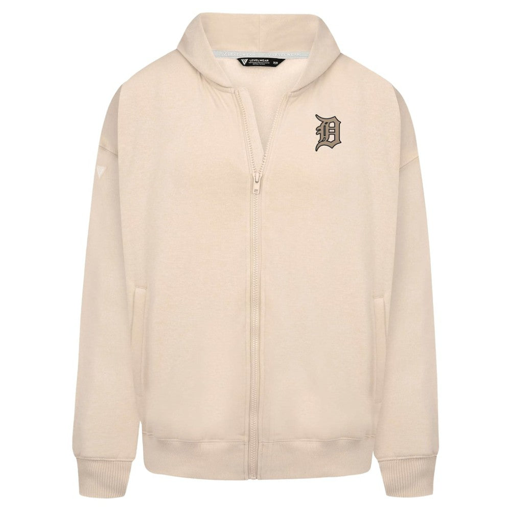 Detroit Tigers Levelwear Uphill Oversized Full-Zip Hoodie | MLB Sale