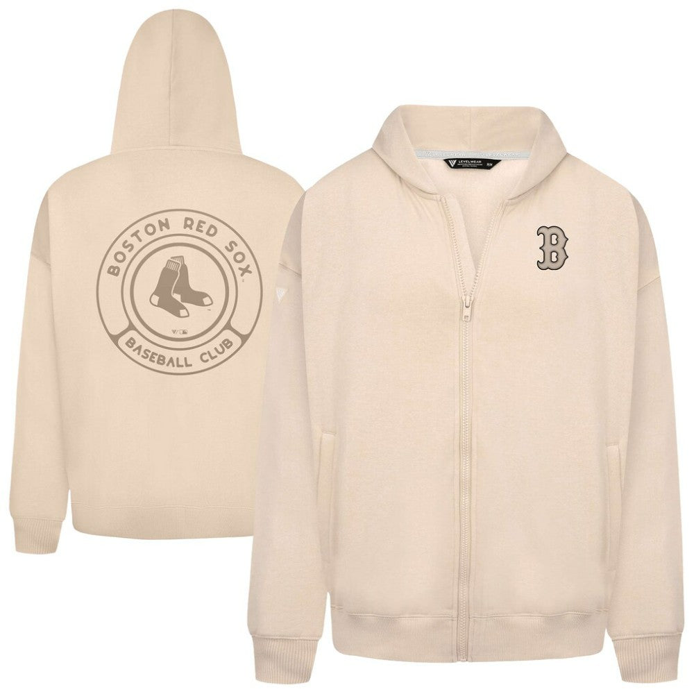 Boston Red Sox Levelwear Uphill Oversized Full-Zip Hoodie | MLB Sale