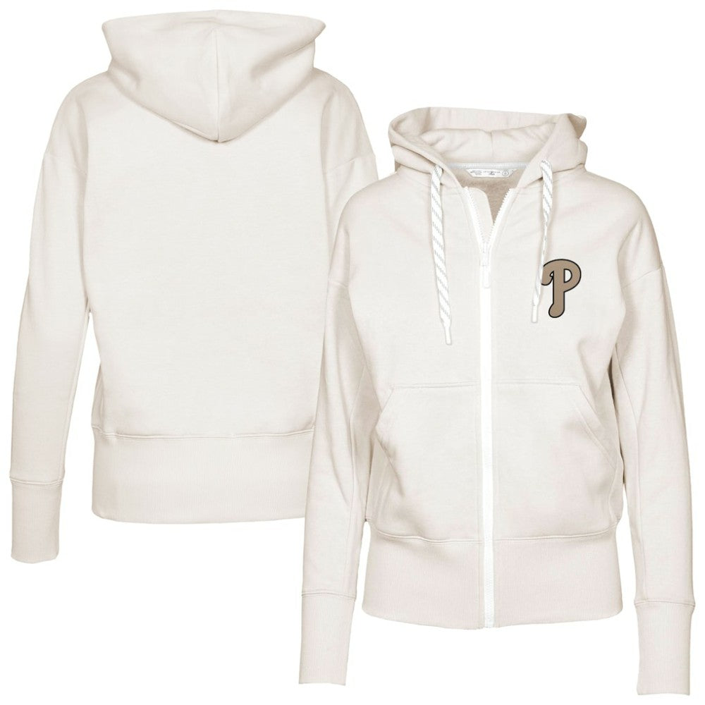 Philadelphia Phillies Levelwear Women's Gardinia Full-Zip Hoodie | MLB On Sale