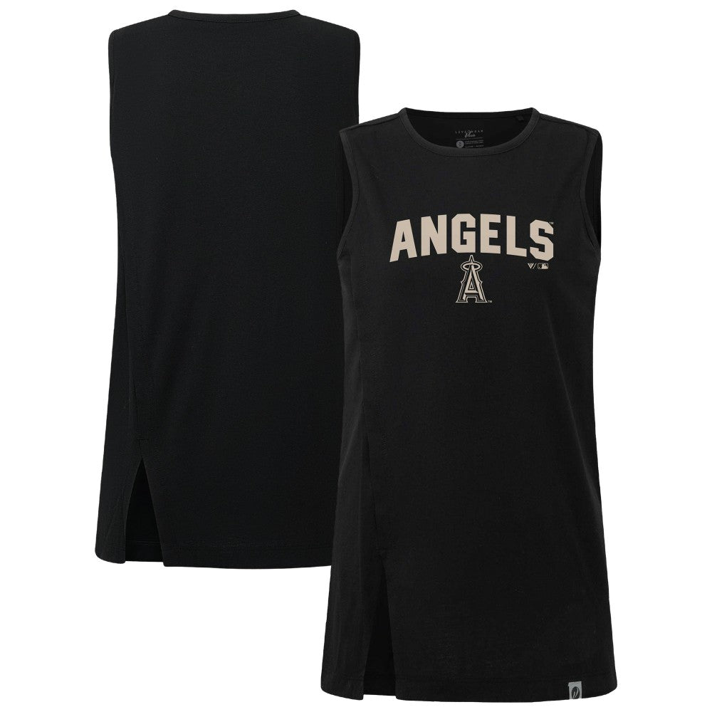 Los Angeles Angels Levelwear Women's Influx Team Arch Tank Top | MLB On Sale