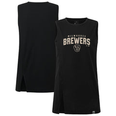 Milwaukee Brewers Levelwear Women's Influx Team Arch Tank Top | MLB Shop