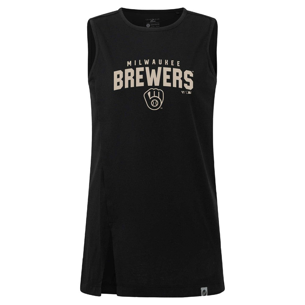 Milwaukee Brewers Levelwear Women's Influx Team Arch Tank Top | MLB Shop