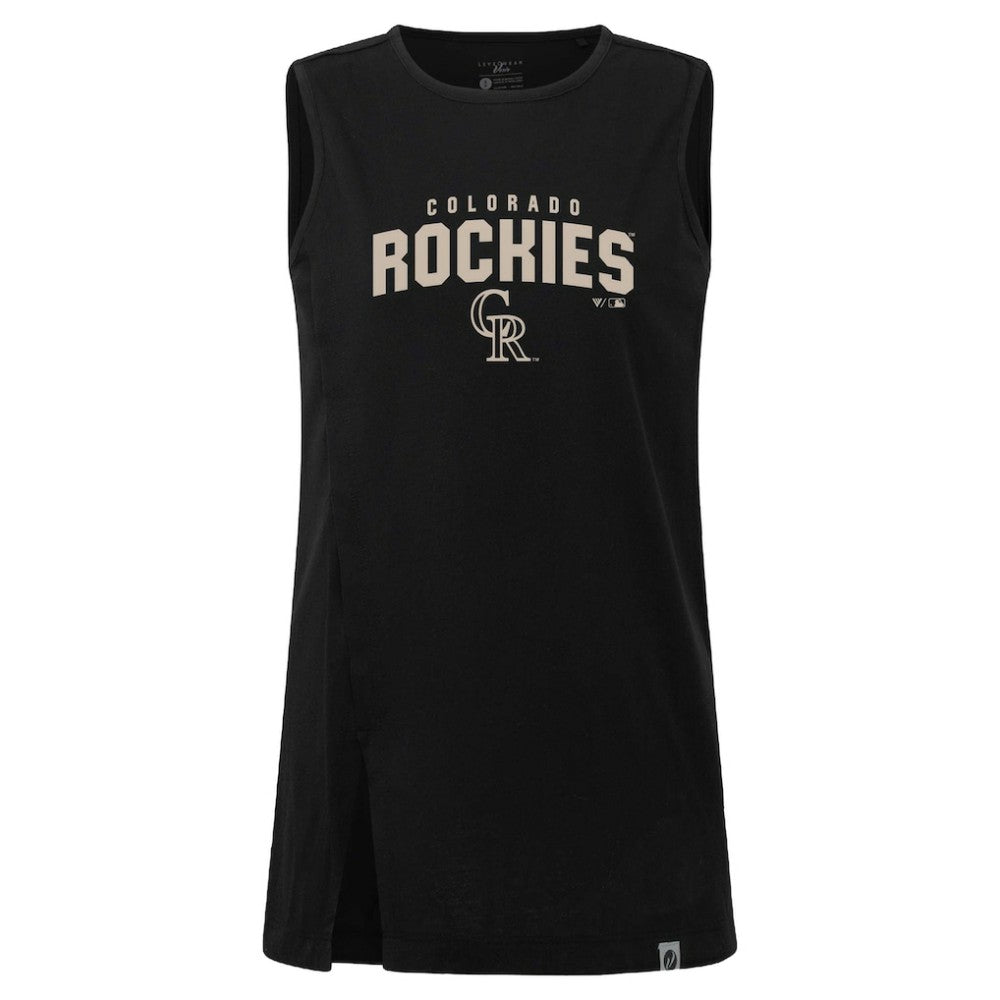 Colorado Rockies Levelwear Women's Influx Team Arch Tank Top | MLB Shop