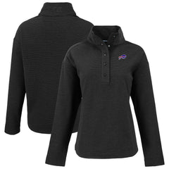 Buffalo Bills  Cutter & Buck Women's Hunts Point Eco Half-Snap Sweatshirt