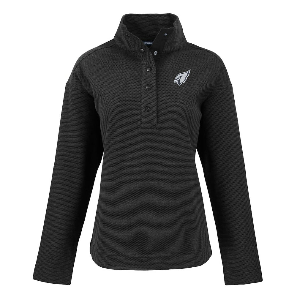 Arizona Cardinals  Cutter & Buck Women's Hunts Point Eco Half-Snap Sweatshirt