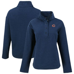 Chicago Bears  Cutter & Buck Women's Hunts Point Eco Half-Snap Sweatshirt