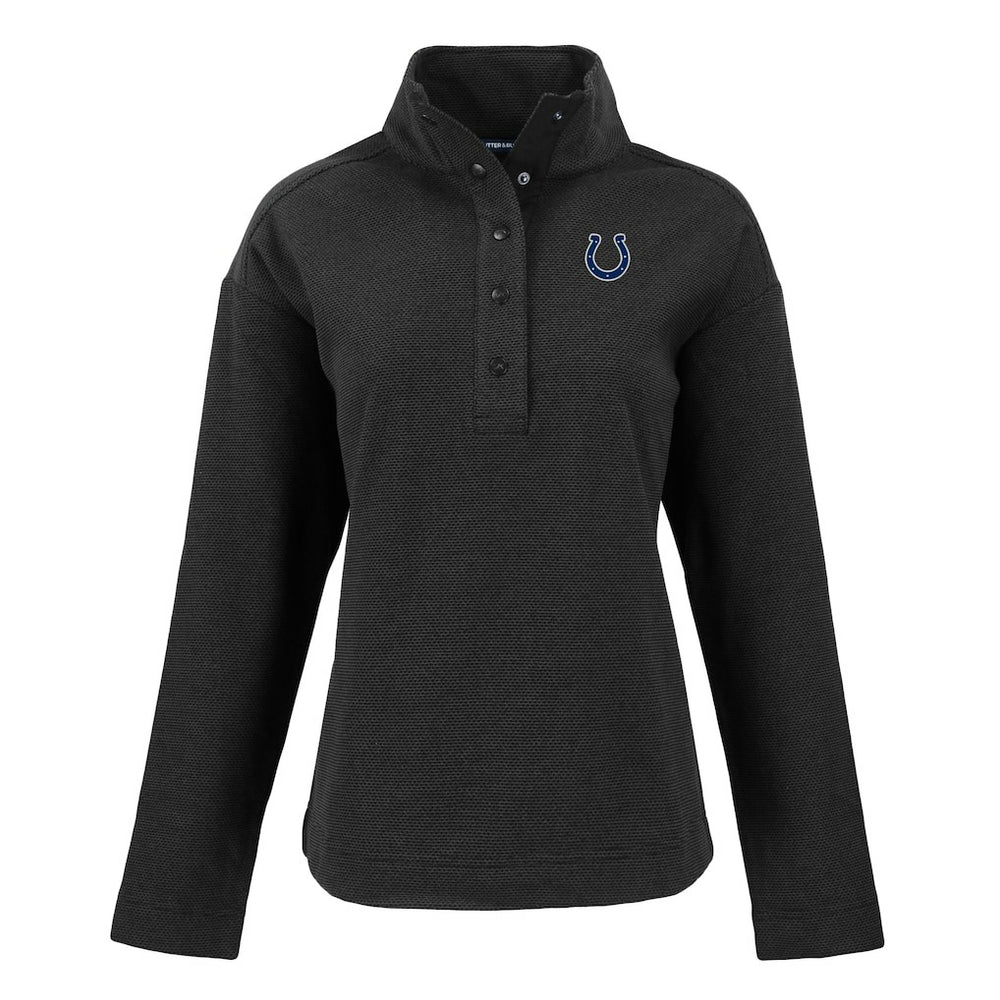 Indianapolis Colts  Cutter & Buck Women's Hunts Point Eco Half-Snap Sweatshirt