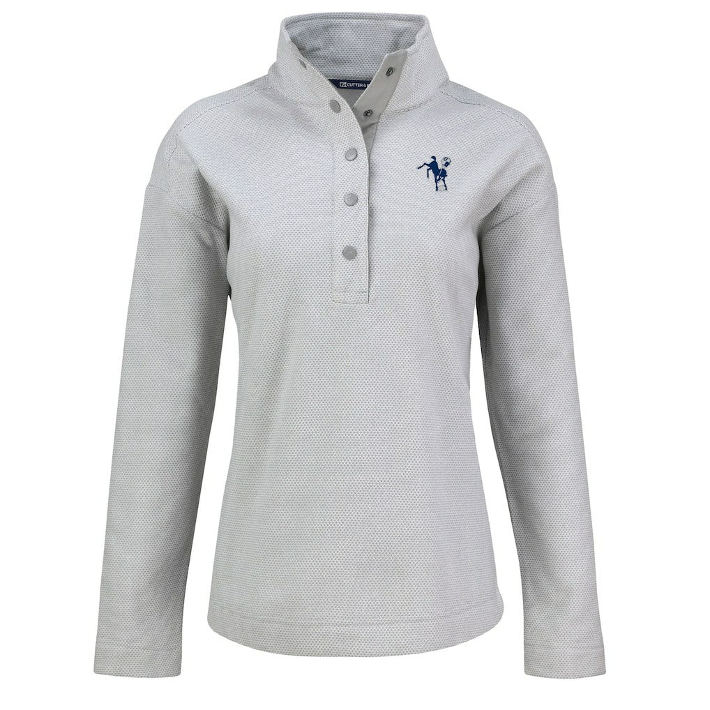 Indianapolis Colts  Cutter & Buck Women's Hunts Point Eco Half-Snap Sweatshirt