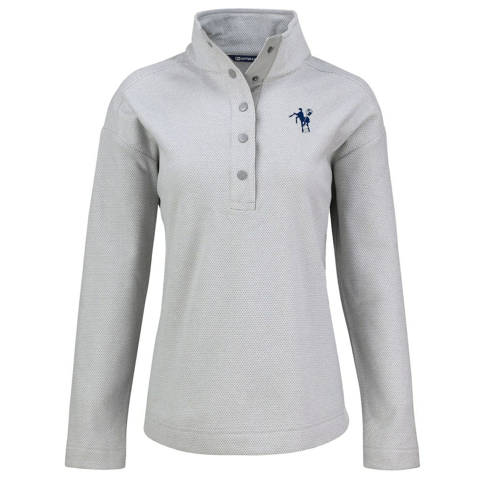 Indianapolis Colts  Cutter & Buck Women's Hunts Point Eco Half-Snap Sweatshirt