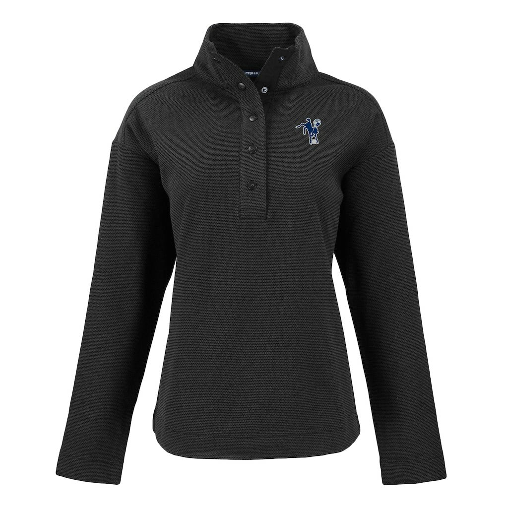 Indianapolis Colts  Cutter & Buck Women's Hunts Point Eco Half-Snap Sweatshirt