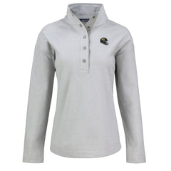 Jacksonville Jaguars  Cutter & Buck Women's Hunts Point Eco Half-Snap Sweatshirt