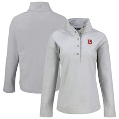 Denver Broncos  Cutter & Buck Women's Hunts Point Eco Half-Snap Sweatshirt