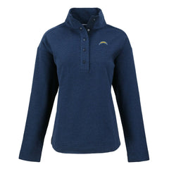 Los Angeles Chargers  Cutter & Buck Women's Hunts Point Eco Half-Snap Sweatshirt