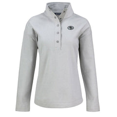 San Francisco 49ers  Cutter & Buck Women's Hunts Point Eco Half-Snap Sweatshirt