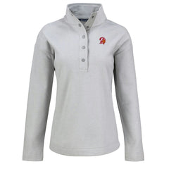 Tampa Bay Buccaneers  Cutter & Buck Women's Hunts Point Eco Half-Snap Sweatshirt