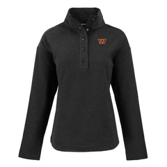 Washington Commanders  Cutter & Buck Women's Hunts Point Eco Half-Snap Sweatshirt