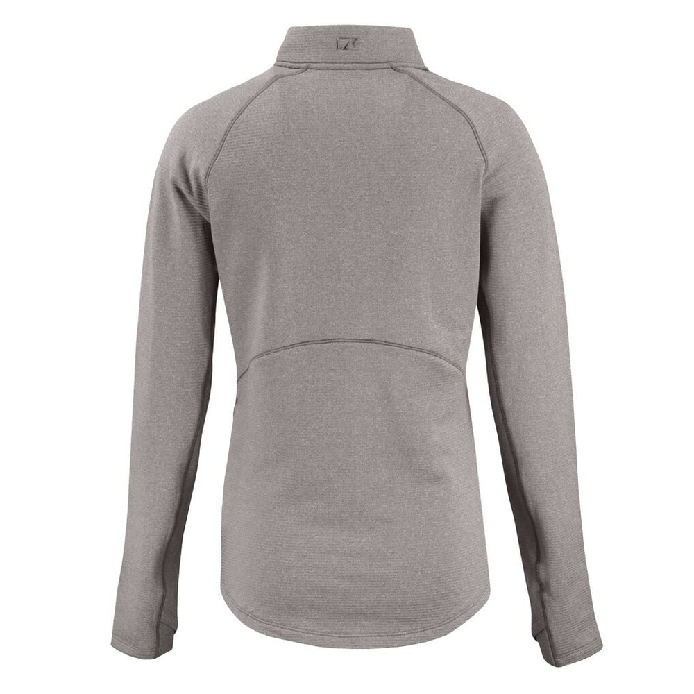 Baltimore Ravens  Cutter & Buck Women's Peshastin Eco Fleece Recycled Tri-Blend Raglan Half-Zip Jacket