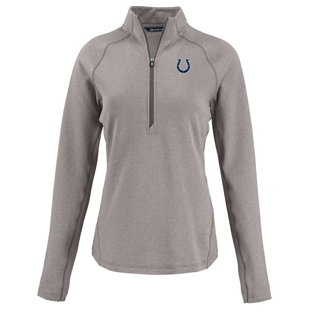 Indianapolis Colts  Cutter & Buck Women's Peshastin Eco Fleece Recycled Tri-Blend Raglan Half-Zip Jacket