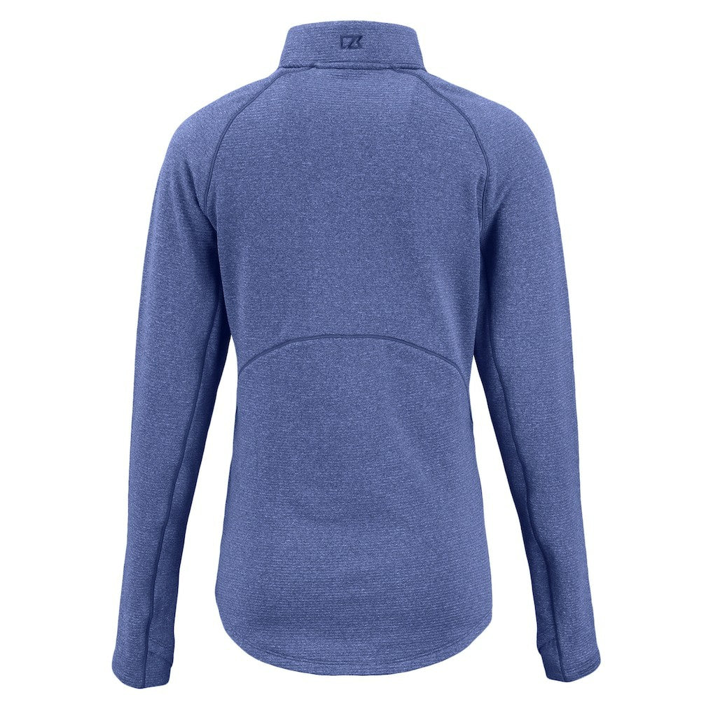 Indianapolis Colts  Cutter & Buck Women's Peshastin Eco Fleece Recycled Tri-Blend Raglan Half-Zip Jacket