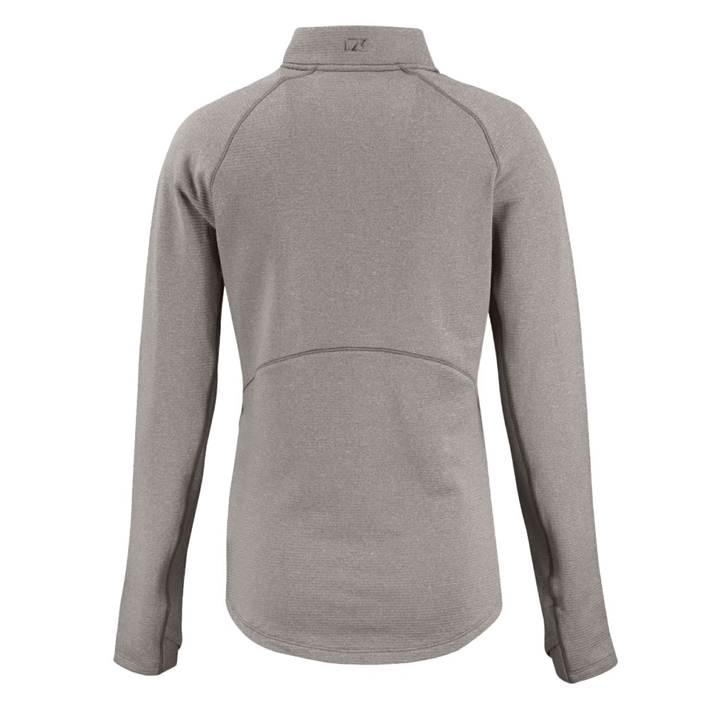 Detroit Lions  Cutter & Buck Women's Peshastin Eco Fleece Recycled Tri-Blend Raglan Half-Zip Jacket