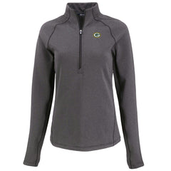 Green Bay Packers  Cutter & Buck Women's Peshastin Eco Fleece Recycled Tri-Blend Raglan Half-Zip Jacket