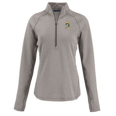 Green Bay Packers  Cutter & Buck Women's Peshastin Eco Fleece Recycled Tri-Blend Raglan Half-Zip Jacket