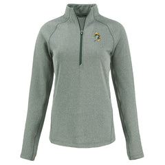 Green Bay Packers  Cutter & Buck Women's Peshastin Eco Fleece Recycled Tri-Blend Raglan Half-Zip Jacket