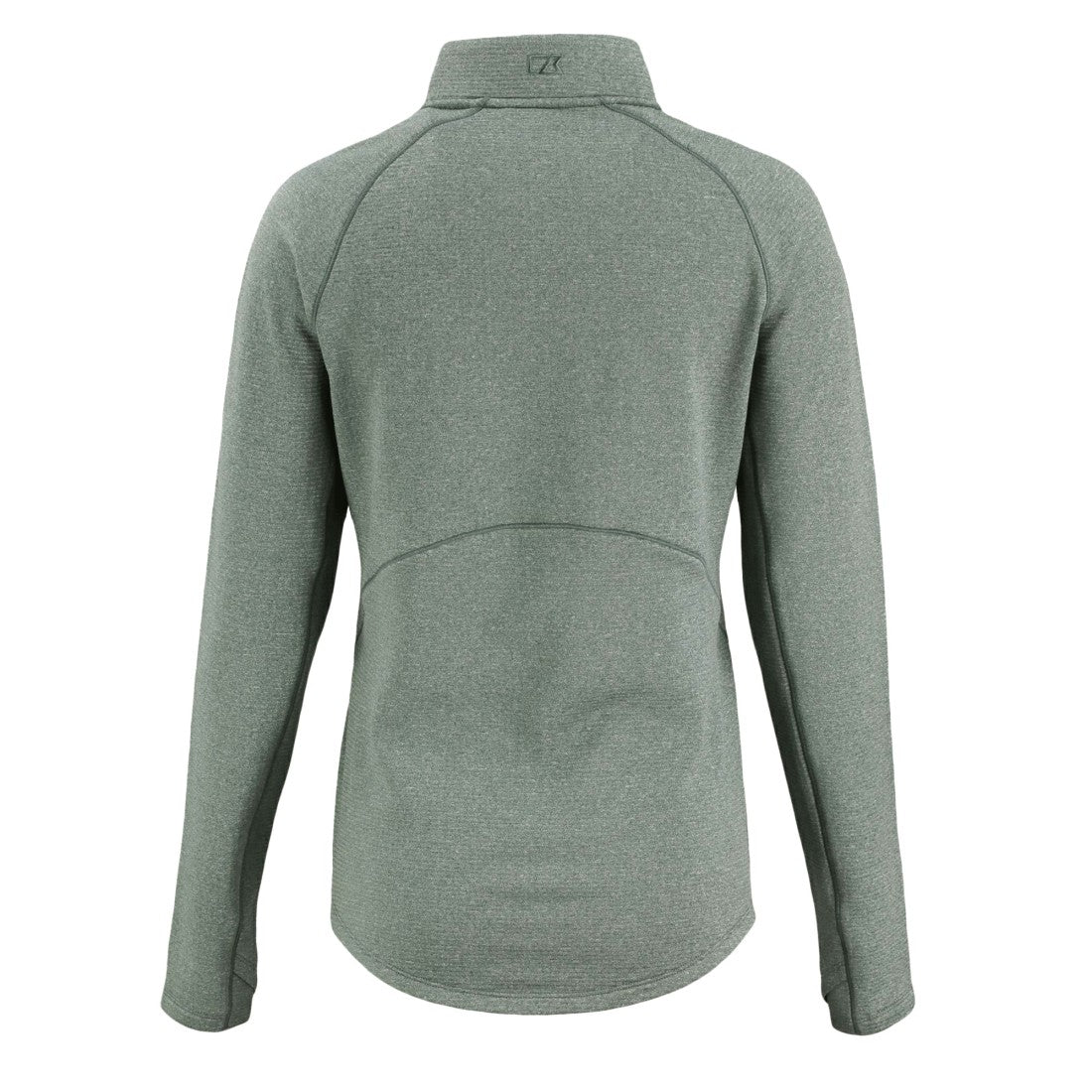 Green Bay Packers  Cutter & Buck Women's Peshastin Eco Fleece Recycled Tri-Blend Raglan Half-Zip Jacket