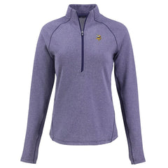 Minnesota Vikings  Cutter & Buck Women's Peshastin Eco Fleece Recycled Tri-Blend Raglan Half-Zip Jacket
