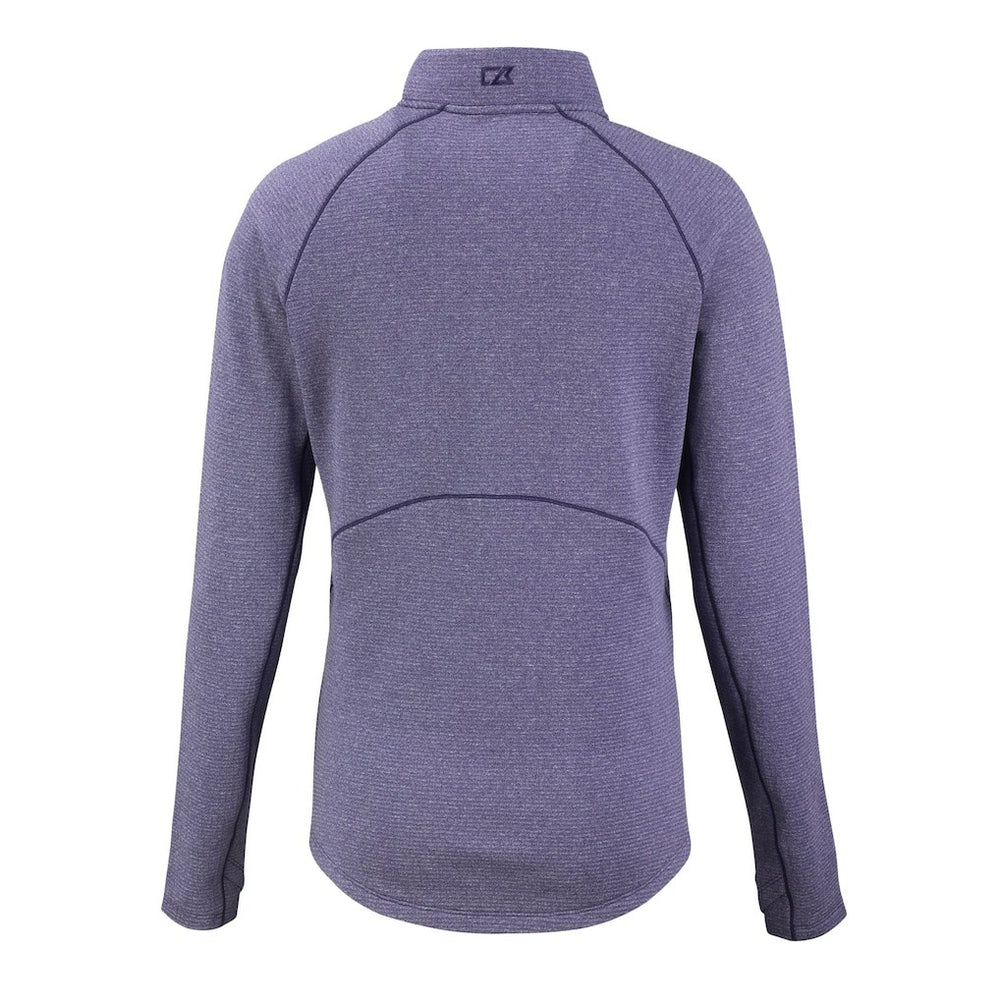 Minnesota Vikings  Cutter & Buck Women's Peshastin Eco Fleece Recycled Tri-Blend Raglan Half-Zip Jacket