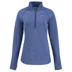 New England Patriots  Cutter & Buck Women's Peshastin Eco Fleece Recycled Tri-Blend Raglan Half-Zip Jacket