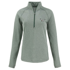Philadelphia Eagles  Cutter & Buck Women's Peshastin Eco Fleece Recycled Tri-Blend Raglan Half-Zip Jacket
