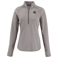 Pittsburgh Steelers  Cutter & Buck Women's Peshastin Eco Fleece Recycled Tri-Blend Raglan Half-Zip Jacket