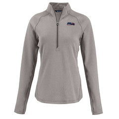Seattle Seahawks  Cutter & Buck Women's Americana Peshastin Eco Fleece Recycled Tri-Blend Raglan Half-Zip Jacket