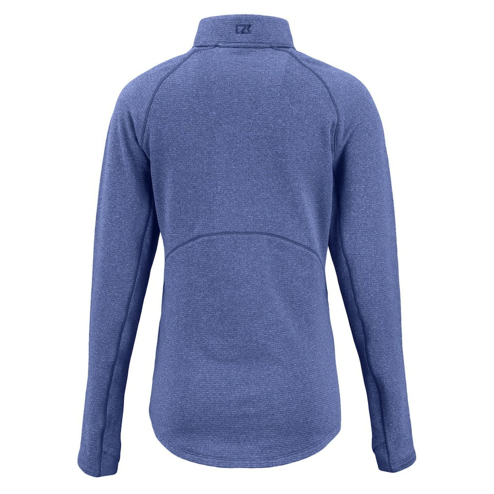 Seattle Seahawks  Cutter & Buck Women's Peshastin Eco Fleece Recycled Tri-Blend Raglan Half-Zip Jacket