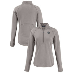 Seattle Seahawks  Cutter & Buck Women's Peshastin Eco Fleece Recycled Tri-Blend Raglan Half-Zip Jacket