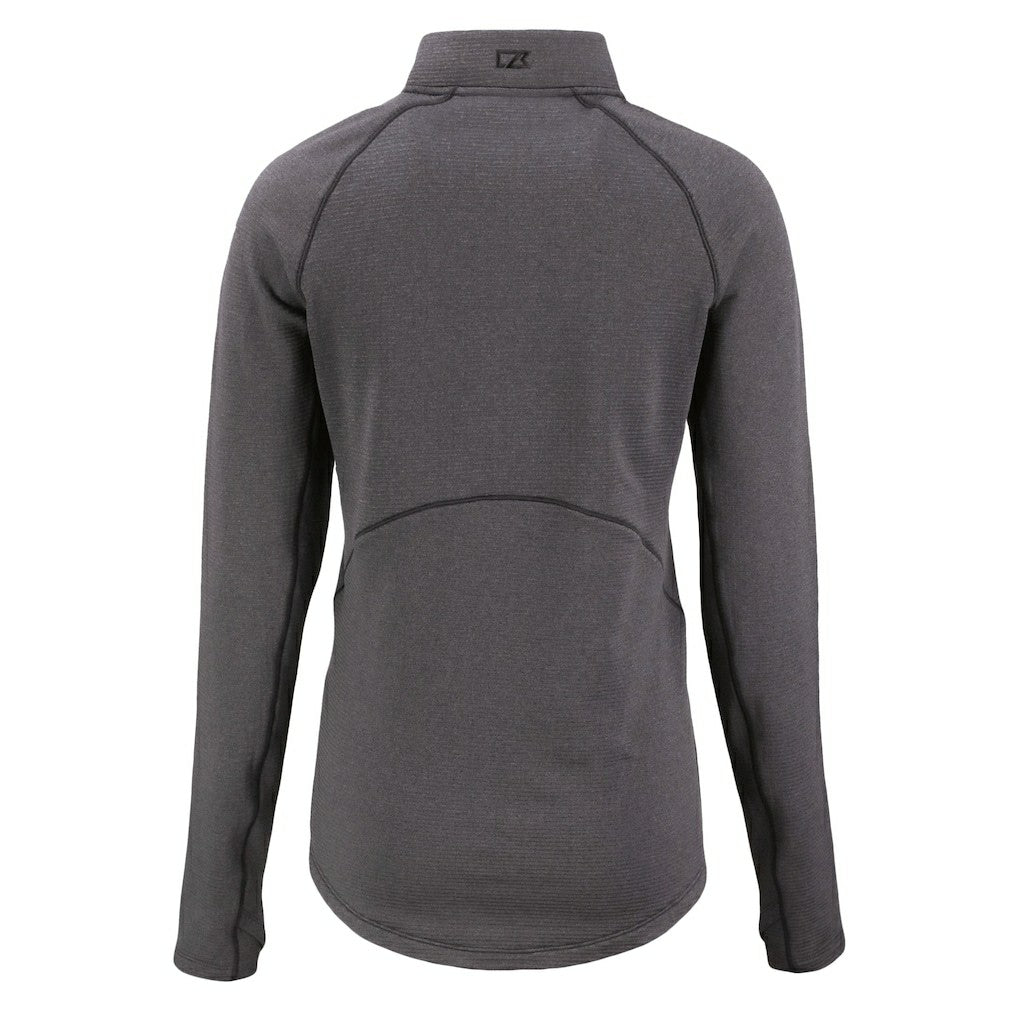 Seattle Seahawks  Cutter & Buck Women's Peshastin Eco Fleece Recycled Tri-Blend Raglan Half-Zip Jacket