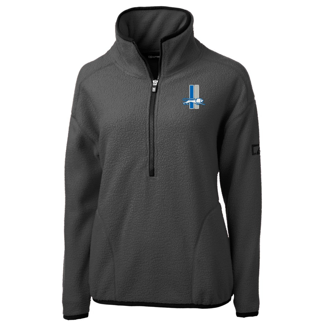 Detroit Lions  Cutter & Buck Women's Historic Cascade Eco Sherpa Fleece Half-Zip Jacket