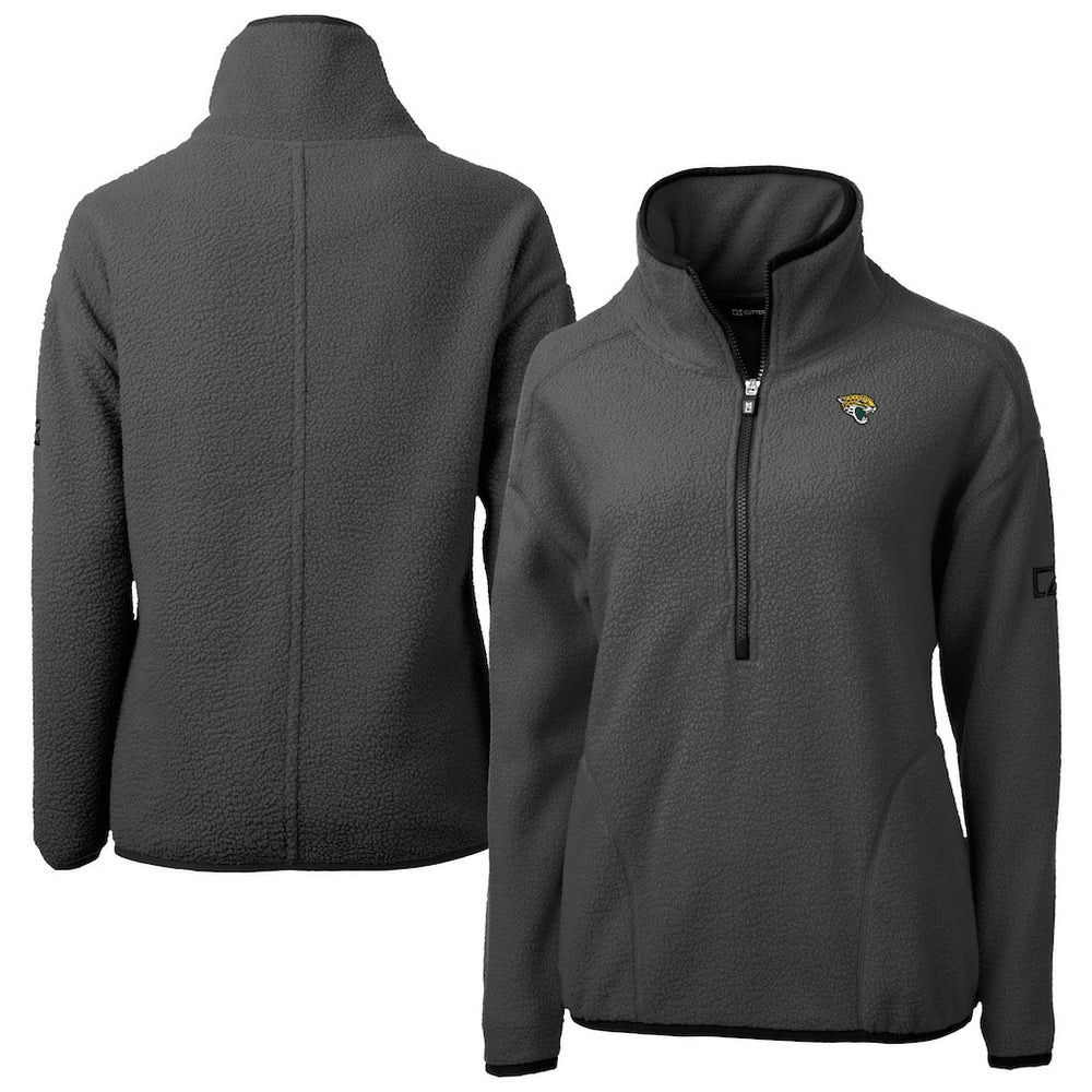 Jacksonville Jaguars  Cutter & Buck Women's Cascade Eco Sherpa Fleece Half-Zip Jacket